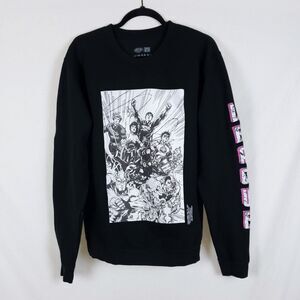 Justice League x Shoe Palace Sweatshirt Mens M Black Pullover DC Comics